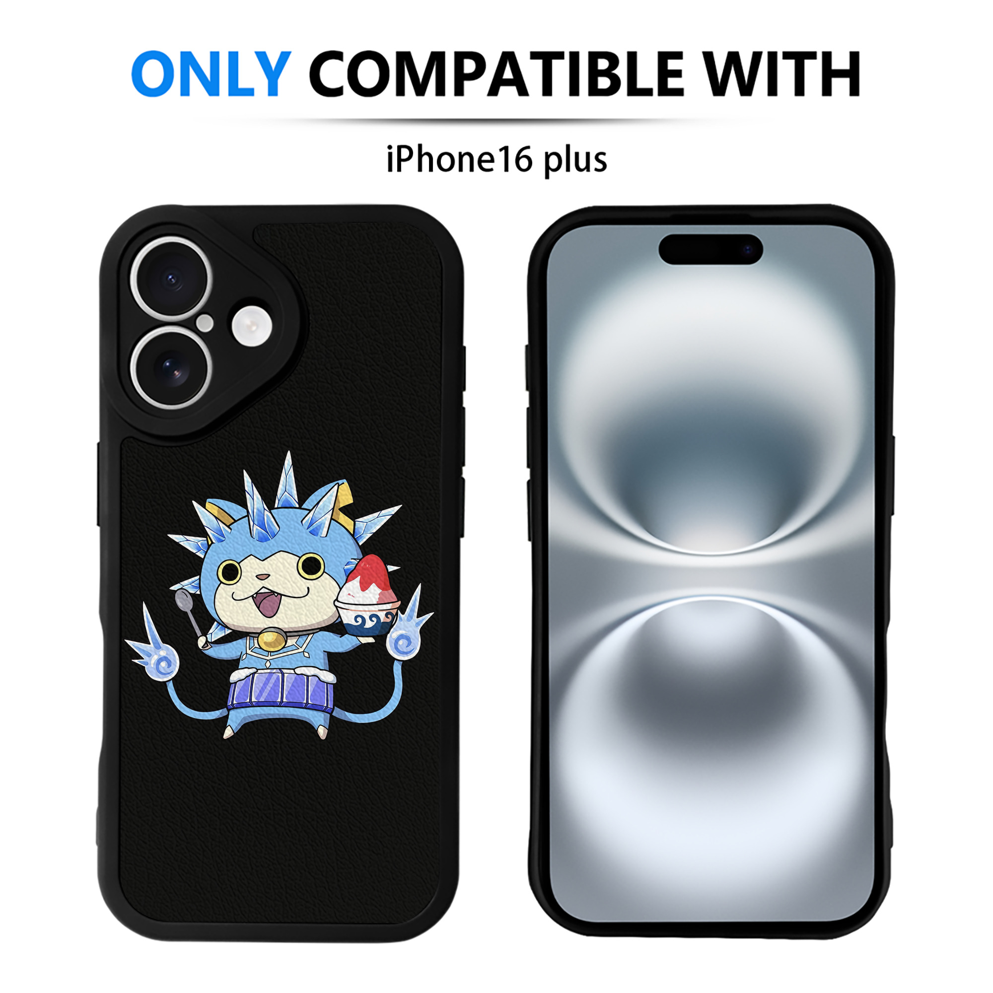 （画像用） 妖怪ウォッチ Yo-kai Watch 【iPhone 16シリーズ対応】シリコンスマホケース（レザー調） 材質：シリコン